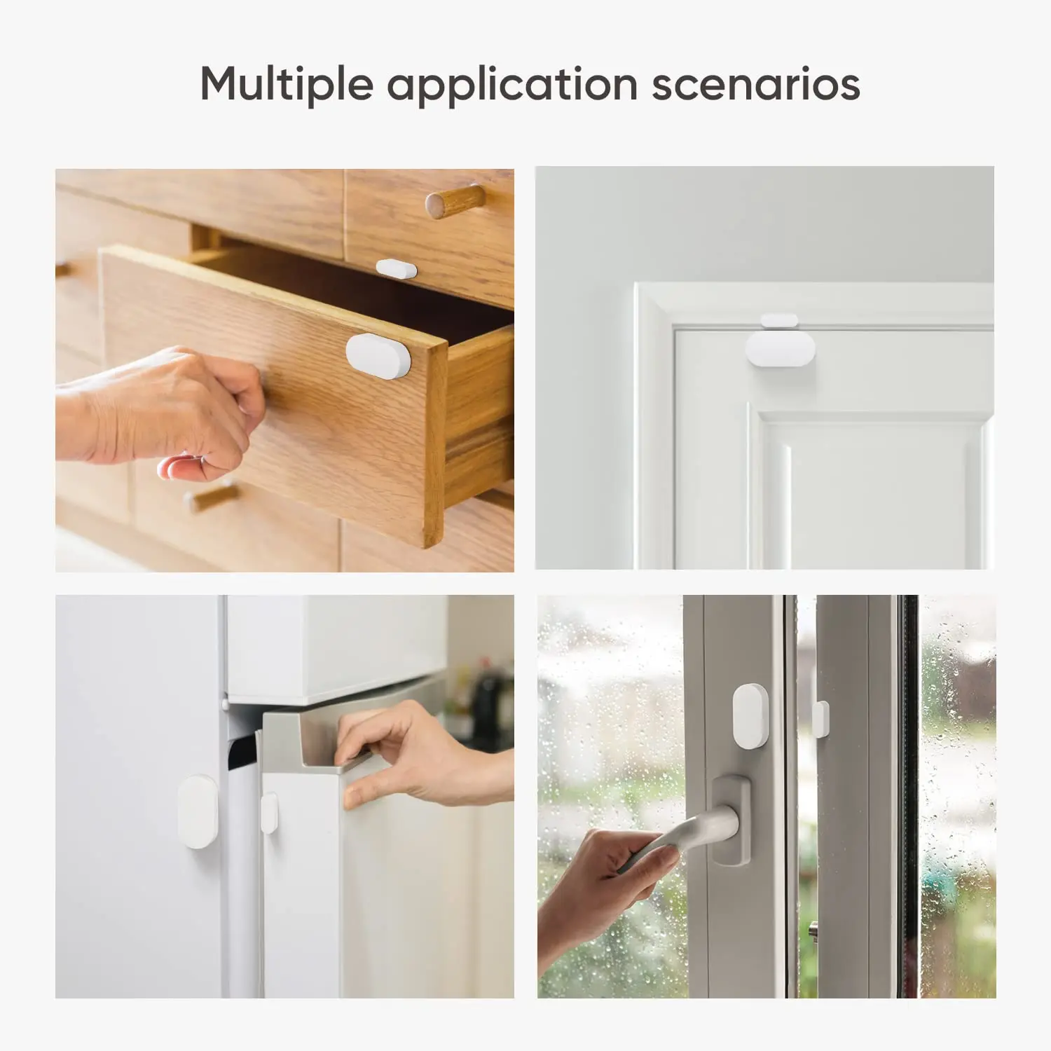 Tuya Smart Life APP Zigbee Smart Door Sensor Alarm System Drawer Window Open Close Detector Security Protection for Alexa Google