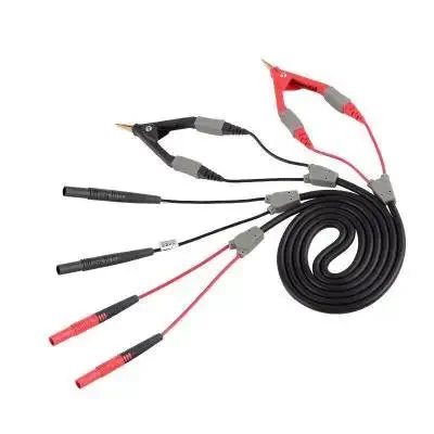 High quality four-wire Kelvin test clip gold-plated pointed multimeter 4-wire resistance test clip