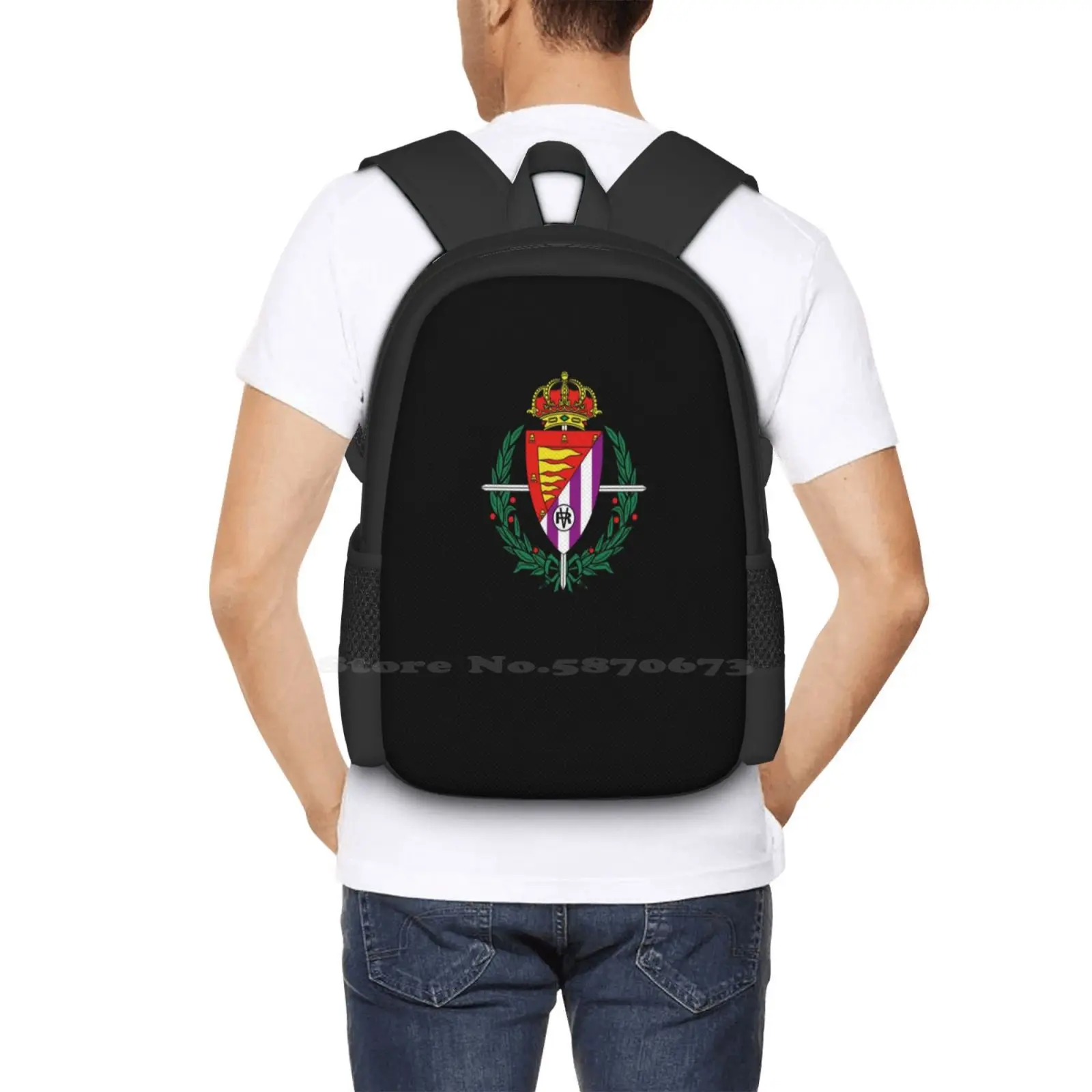 Real Valladolid Escudo Hot Sale Schoolbag Backpack Fashion Bags Real Valladolid Insignia Valladolid Retro Valladolid Vintage