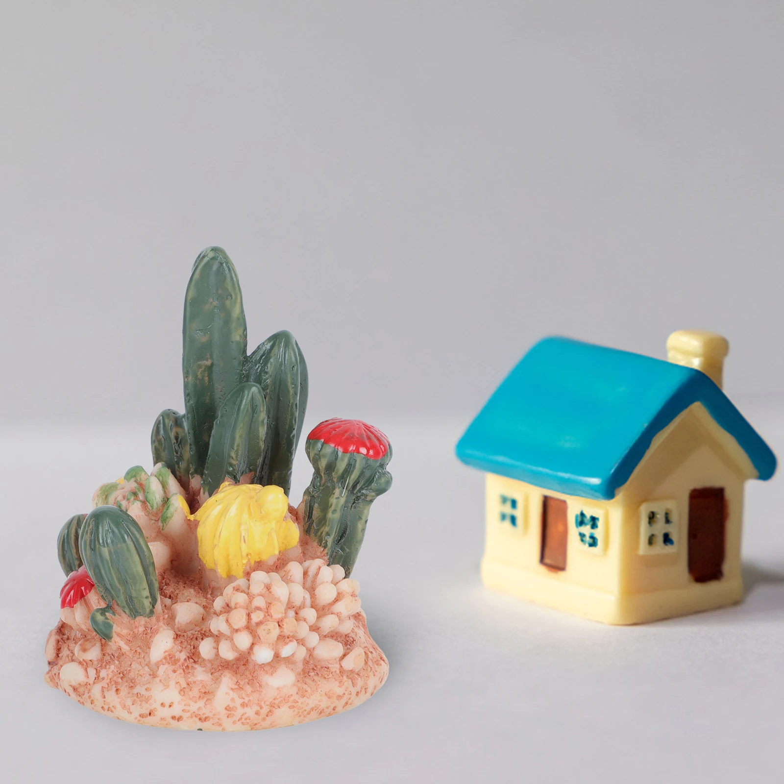 

2 PCS Green Succulent Plant Decoration Garden Plants Miniature Succulents Outdoor Artificial