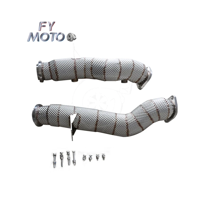 

Exhaust Downpipe for Mercedes Benz C43 and C400 M276 Engine RHD with Heat Shield
