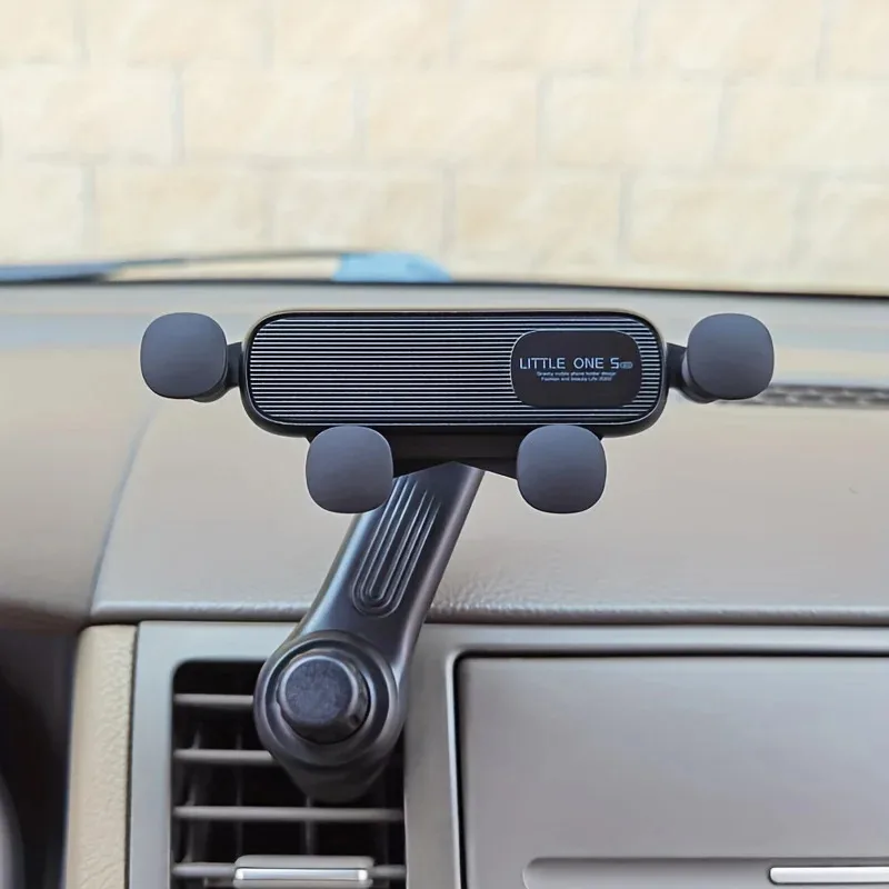 New Gravity Car Phone Holder - Strong Air Vent Clip Mount Adjustable Mobile Cell Stand for Hands-Free Driving