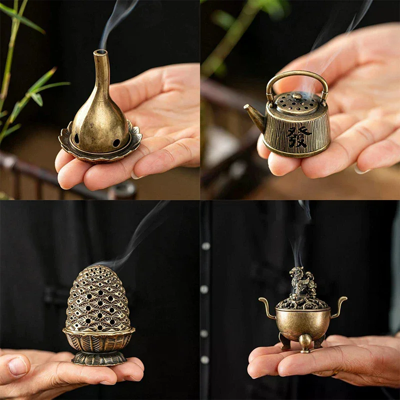 Home Fragrance Miniso - 1Pcs Mini Antique Brass Zinc Alloy