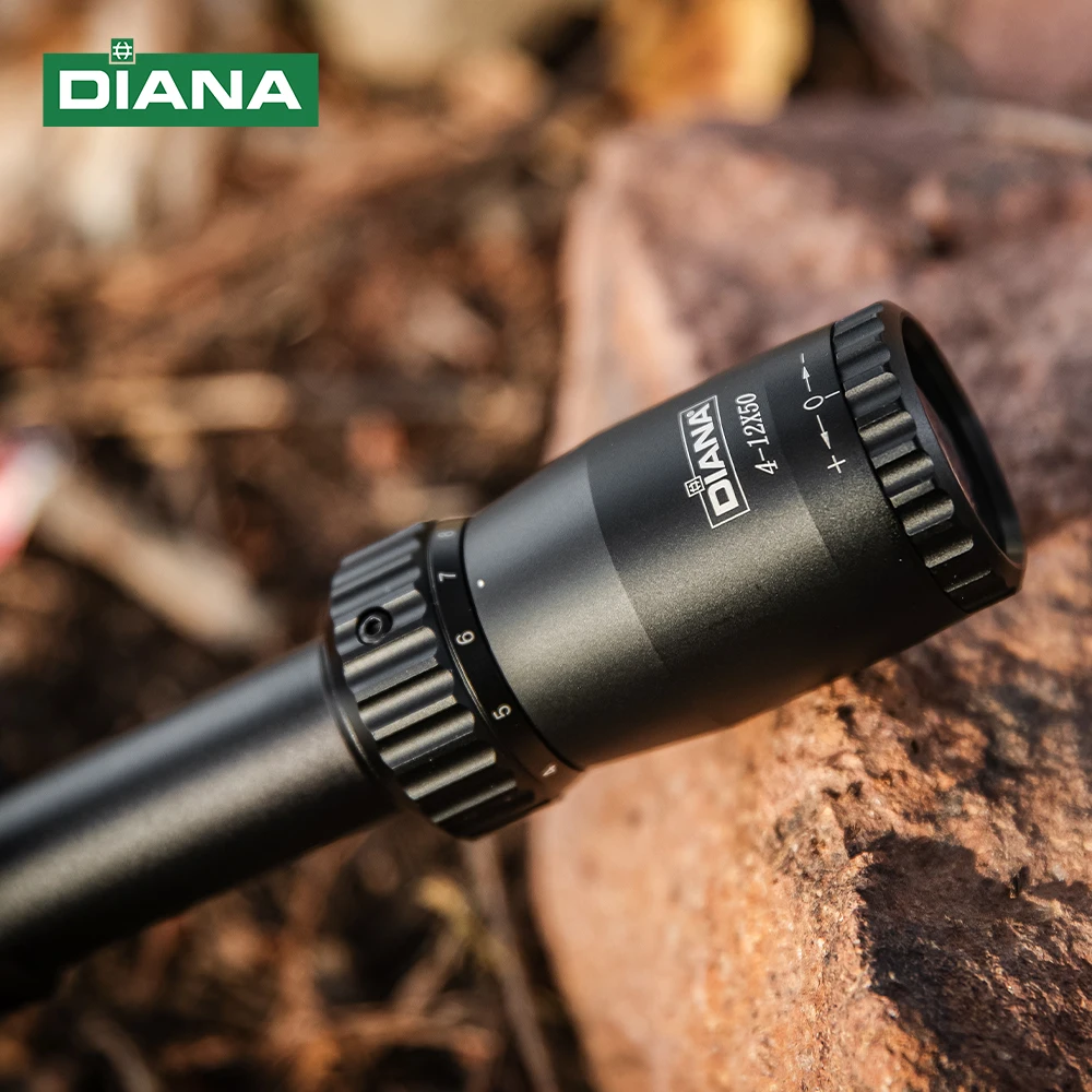 DIANA 4-12x50 Scope Crosshair Reticle Internal Adjustment Optical Sight