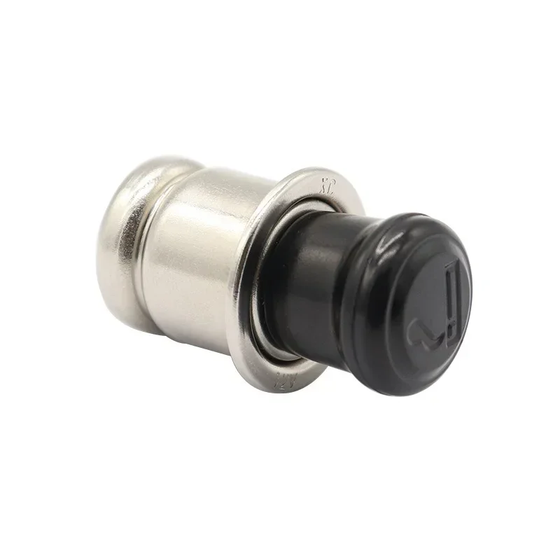 Modified 12V cigarette lighter plug 21mm cigarette lighter 120W black handle Car cigarette lighter