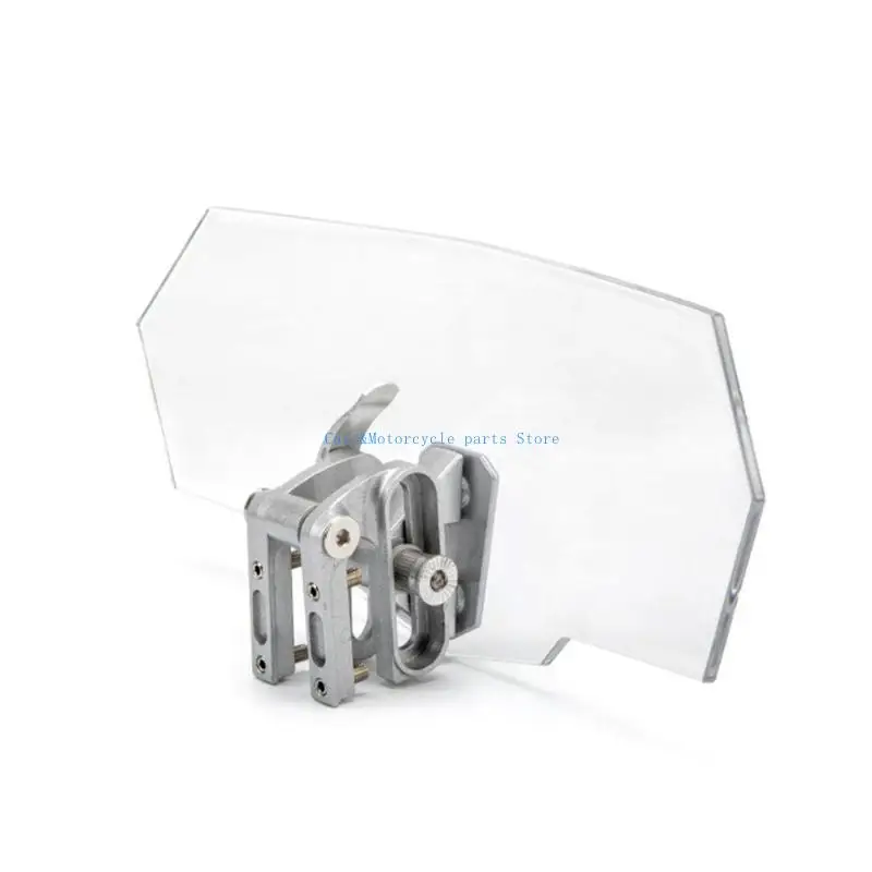 

Y9UC Adjustable Clip On Windshield Extension Spoiler Wind Air Deflector Easy Installs