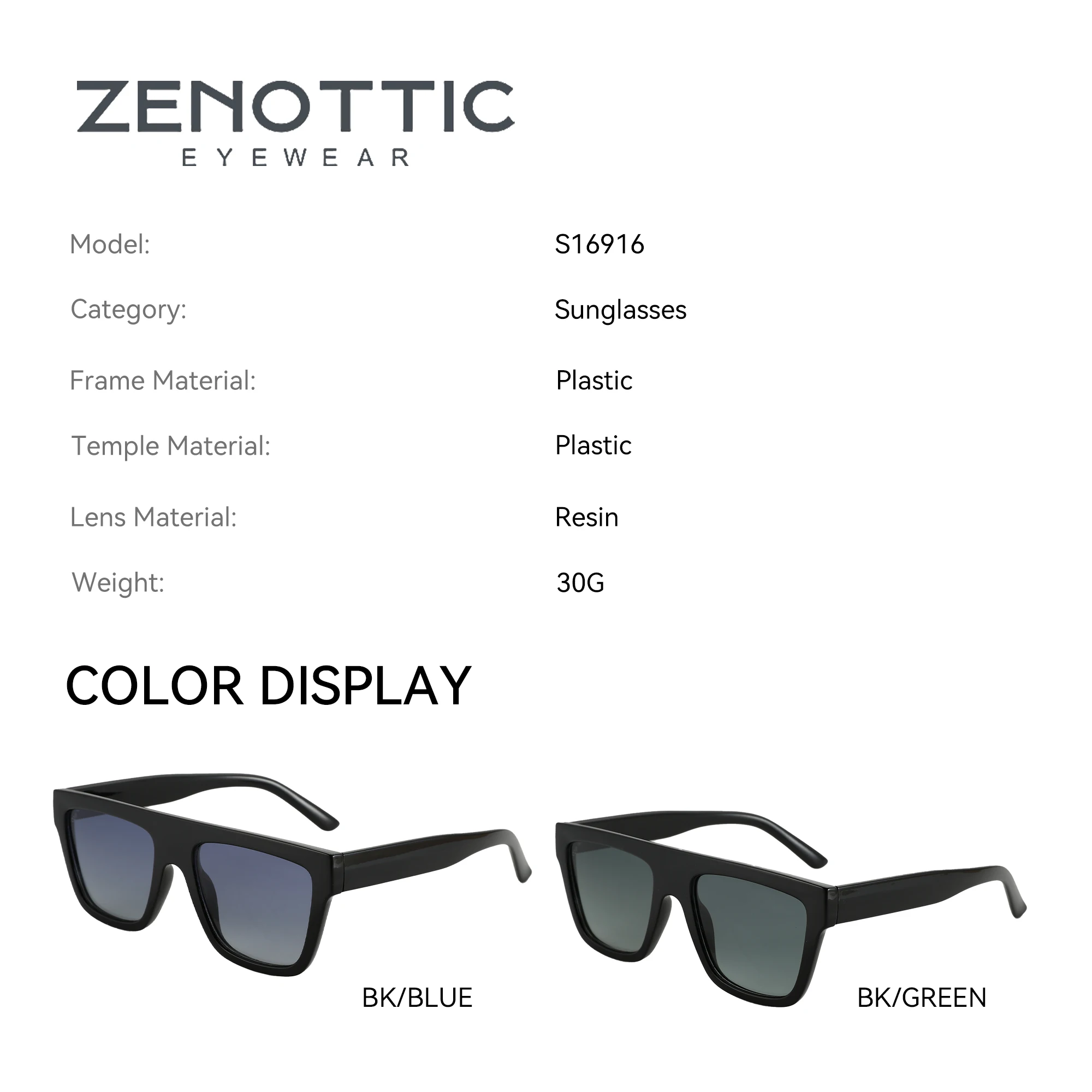 ZENOTTIC Retro Square Polarized Sunglasses Women Men Acetate Sunnies Small 90s Style Vintage Shades Sun Glasses