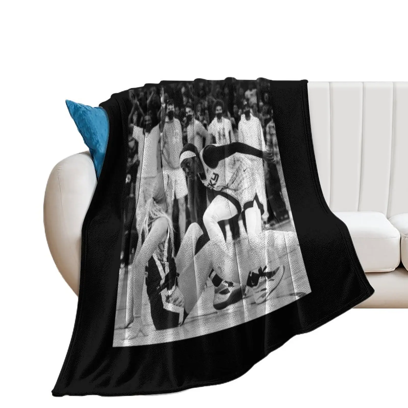 Kahleah Copper - Finals MVP -Black / White Throw Blanket Blankets For Sofas decorative Summer Blankets