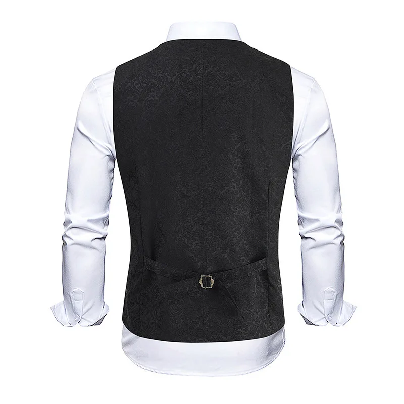 2024 Cross border Autumn New Men\'s Casual Vest Slim Fit Fashion Men\'s Business Vest for Foreign Trade