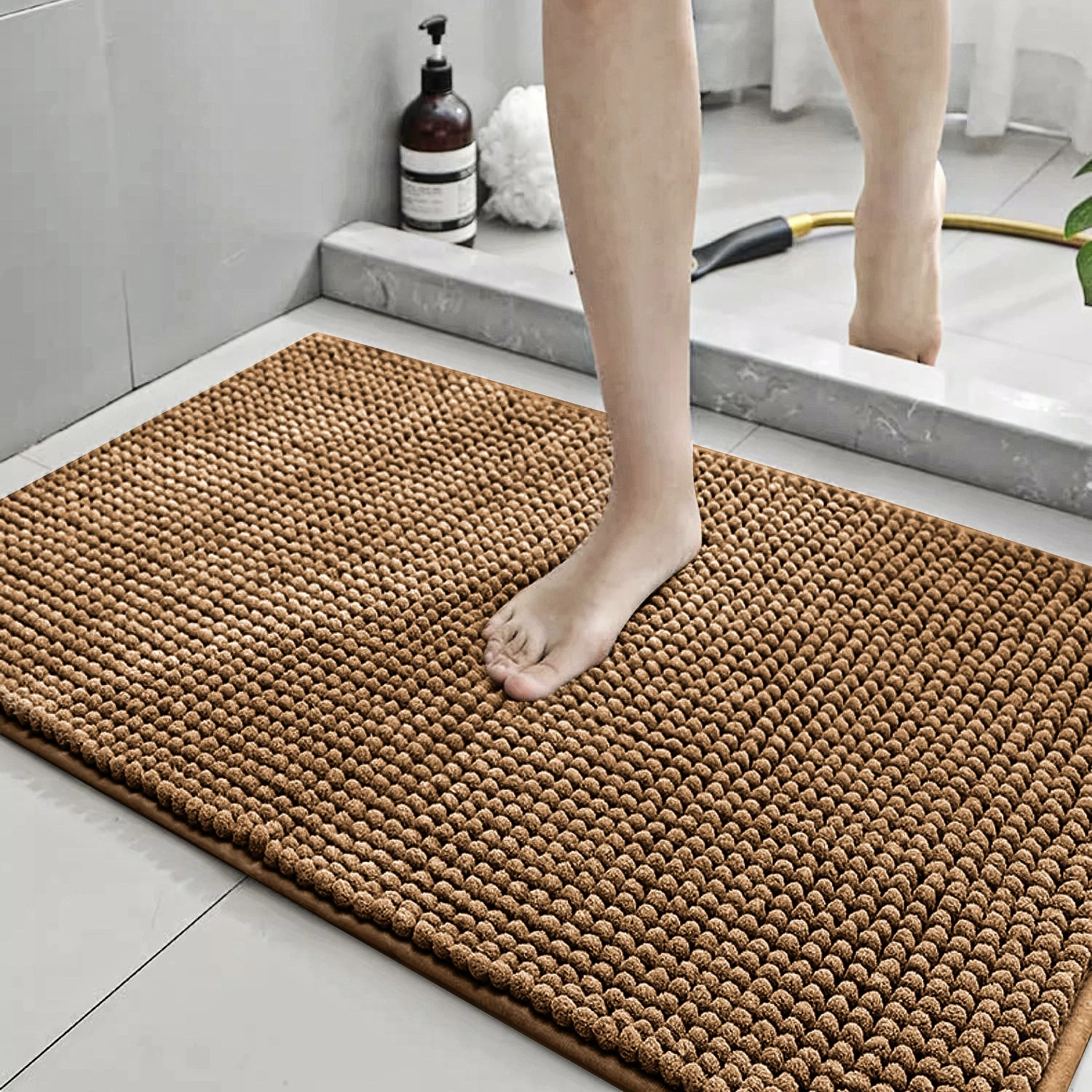 

Anti slip bathroom floor mat door mat, Home ,Super absorbent ,Chenille ,Dirt and anti skid resistance，Skin friendly，Multi color