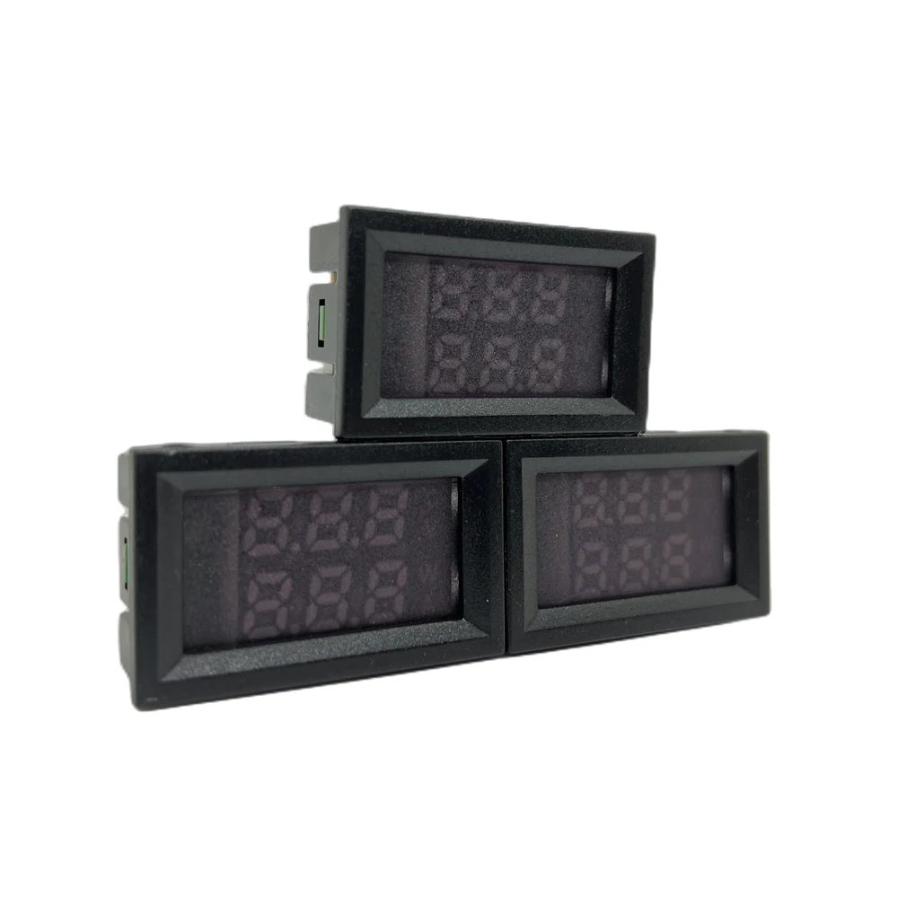 Hoge kwaliteit NIEUWE DC 100V 10A Voltmeter Ampèremeter Blauw + Rood LED Amp Dual Digitale Voltmeter Gauge