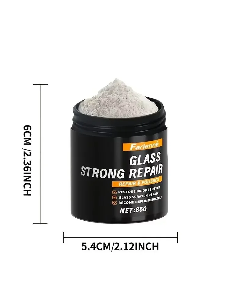 Farienne Super Glass Polishing Powder 80G Nano Scale Preparat do naprawy rys na powierzchni, przywracający blask, czyszczący i polerujący. — 2