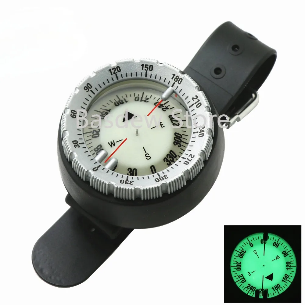 Outdoor Professional Diving Wrist Watch Compass High Precision Luminous Waterproof Wrist Compass Underwater Fishing