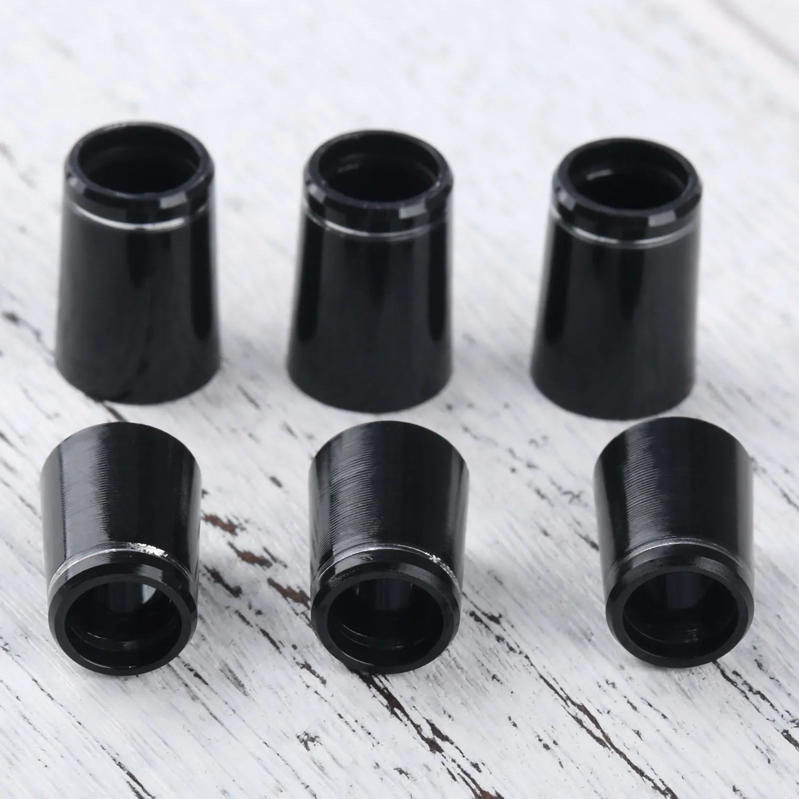 10 pces virolas de golfe plásticas com único ajuste anel 0.335 ou 0.370 dicas ferros eixo golfe manga adaptador substituição 16mm/19mm