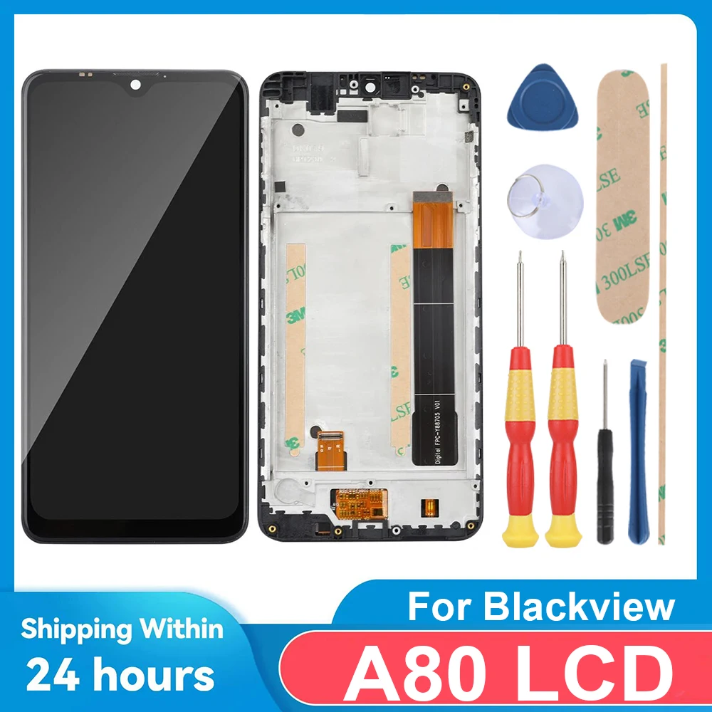 

For Blackview A80 / 6.21" FHD+ LCD Display + Touch Screen+With Frame