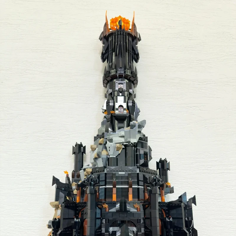 5400+PCS Black Dark Tower Building Blocks Assembly Magic Rings Bricks Toys Home Ornaments Model Adult Children Holiday Gifts