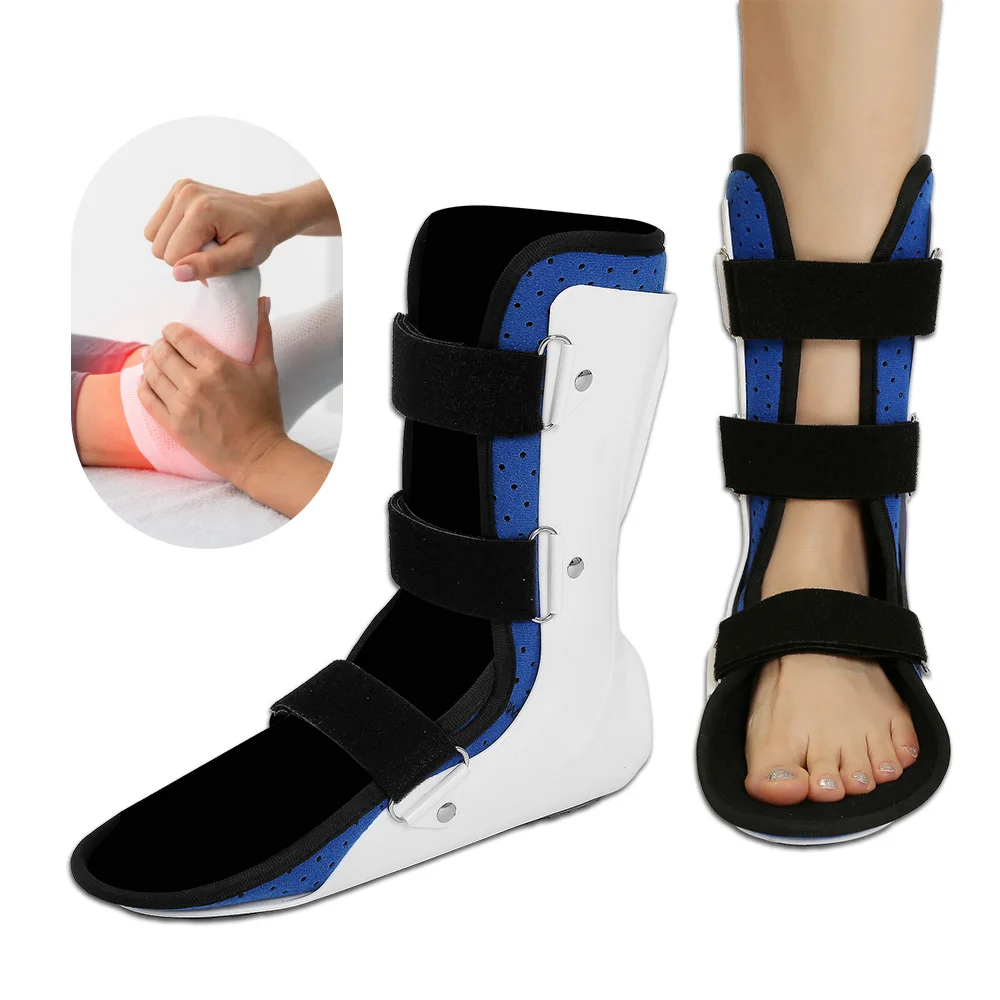 Ankle Fracture Walking Boot Breathable Walkable Ankle Support Brace Adjustable Ankle Stabilizer for Broken Foot & Sprain Support