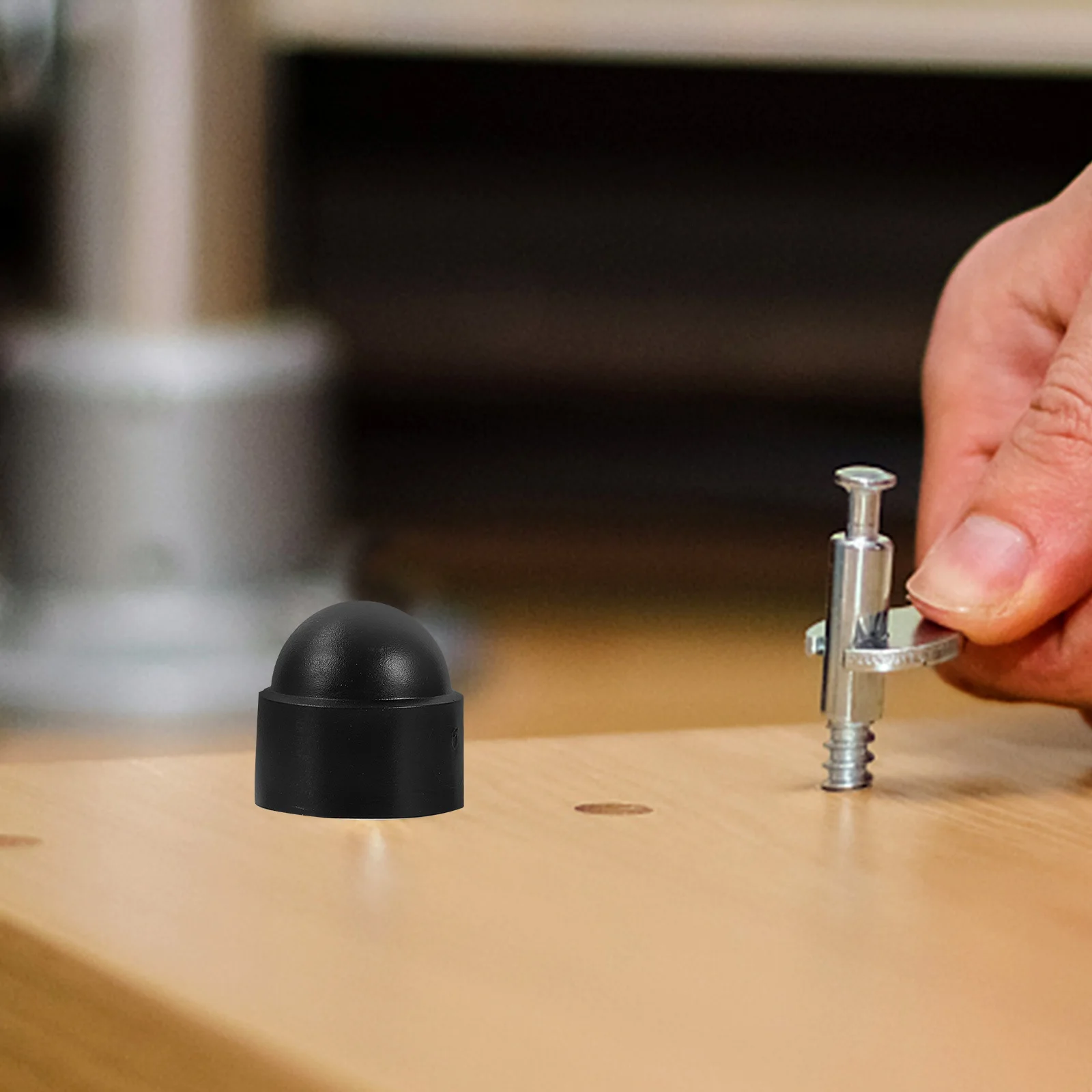 

145Pcs Hexagonal Nut Caps Black Protective Screw Covers Set for Light Fixtures Furniture Outdoor Use Hexagonal Nut Cap