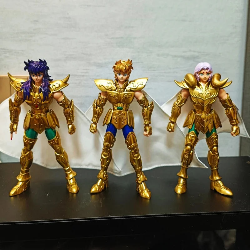 Saint Seiya campeón clase Aries Mu figura de Anime Masami Kurumada figura de acción decoración niños regalo de Navidad