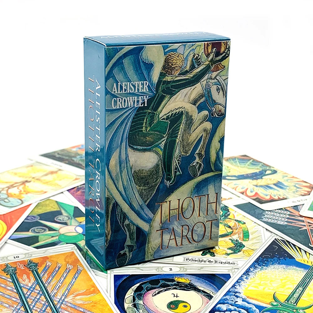 Spanish Version Tarot Cards Crowley Thoth With Egyptian Symbolism, Qabalistic & Astrological Insights For Divination Cards Game - view 3