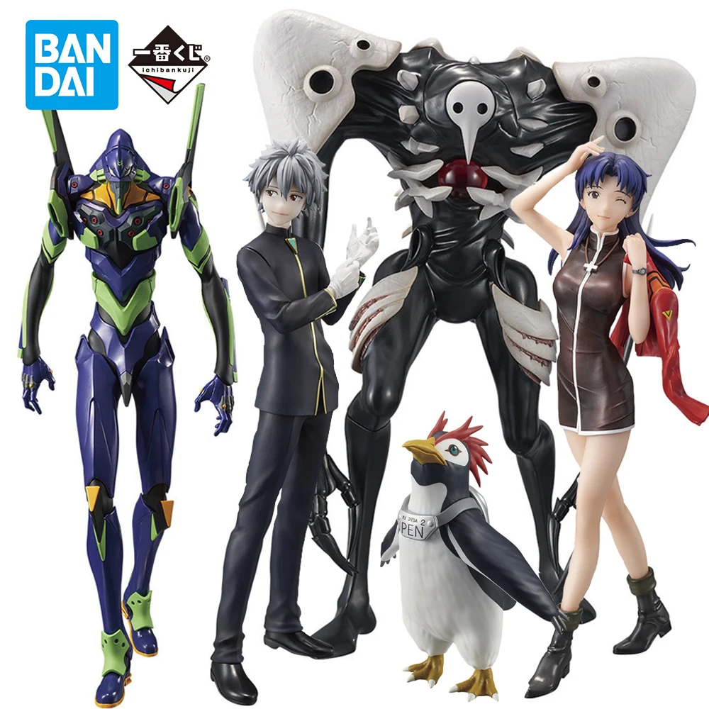 In Stock Banpresto Ichiban Kuji EVA~Shito Shuurai~ Evangelion-01 Nagisa Kaworu Katsuragi Misato Original Action Figure Model Toy