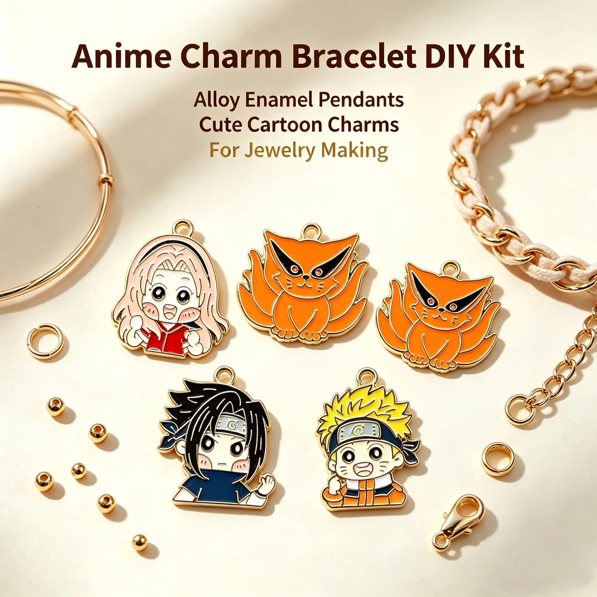 Jewelry Making Japan - 10/20/30pcs Cute Naruto Sakura Keychain Cartoon