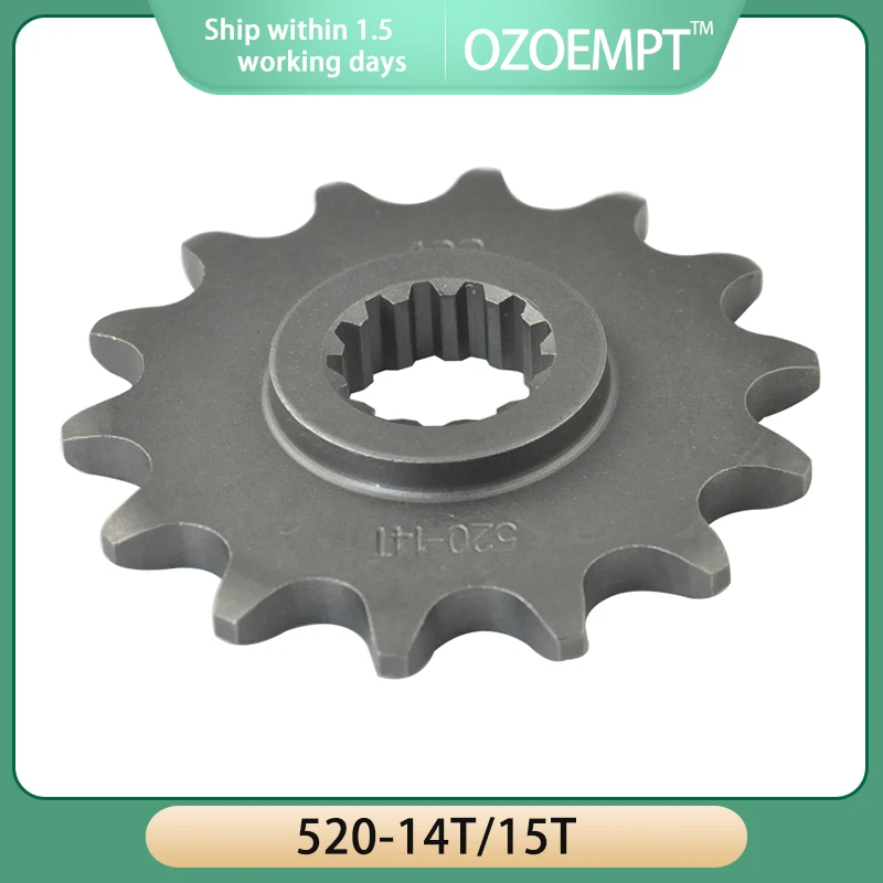 OZOEMPT（520-14T/15T）Motorcycle Rear Sprockets For SU/ZU-KI DR200/250/350 DR-Z250/400 LT250 RGV250 RM/RMX250 SG350 SP200 TSX250