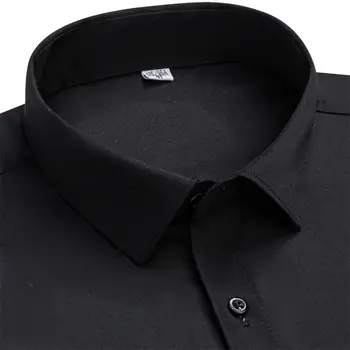 10 best sales Erkekler için beyaz uzun kollu gömlek - №7