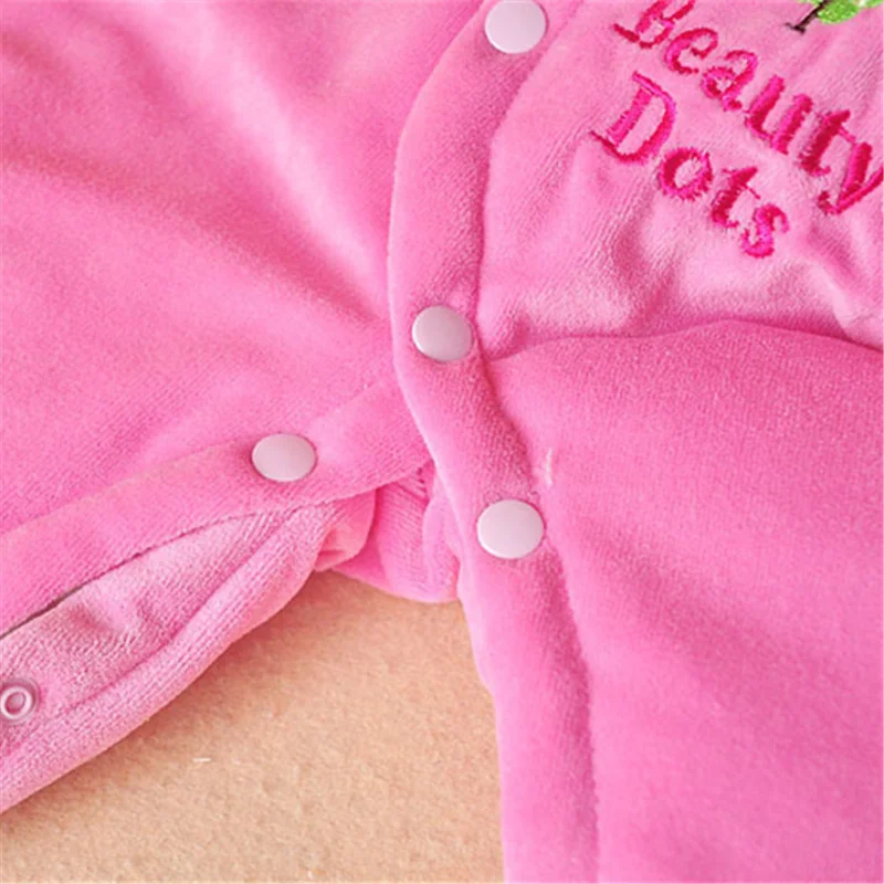 New Born Baby Clothes Fleece Overalls Winter Girl Rompers Infant Clothing Meninas Cotton Warm Kids Jumpsuits