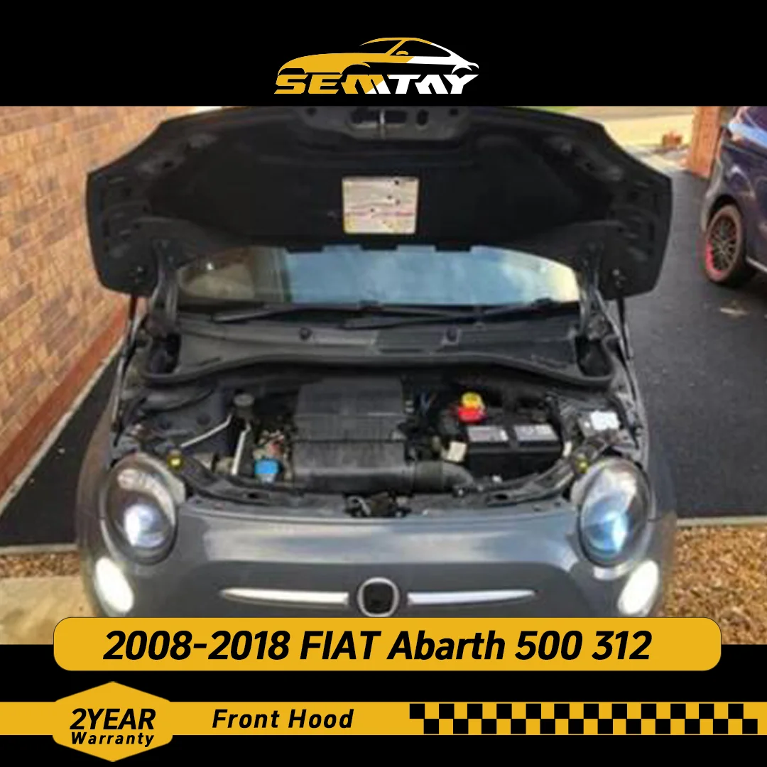 

Стойки капота SEMTAY, совместимые с FIAT Abarth 500 312 2008-2018 гг., поддержка подъема капота, демпфер Spri Shocks