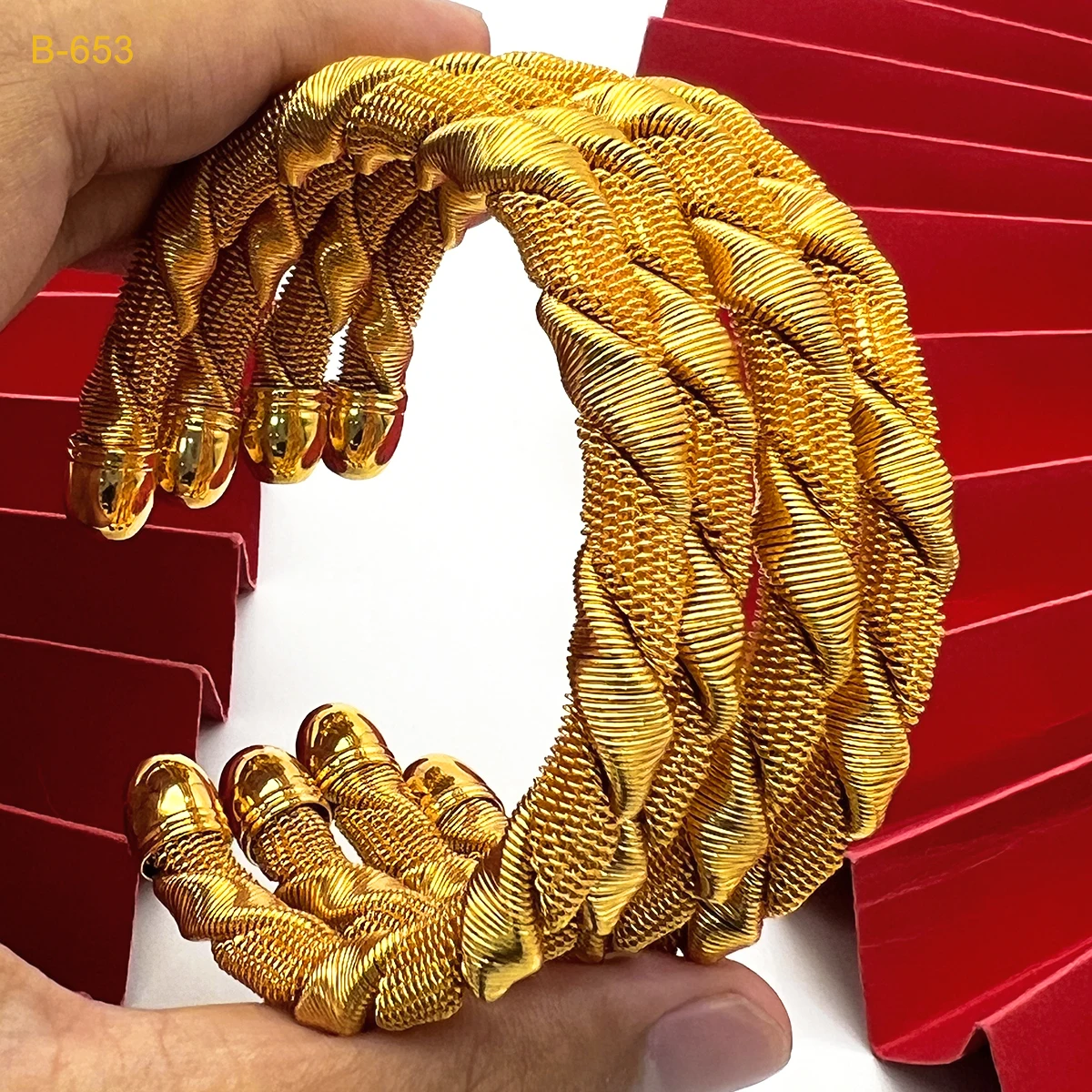 ANIID Luxury Dubai 24k Gold Color Charm Twist Cuff Bangles Bracelet For Women Arabic Nigerian Wedding Hand Jewelry Party Gifts