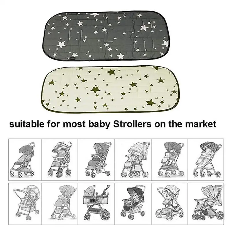Stroller Seat Liner Shock Absorbing Baby Pram Cushion Liner High Chair Baby Stroller Accessories for Walking Shopping Travel 5