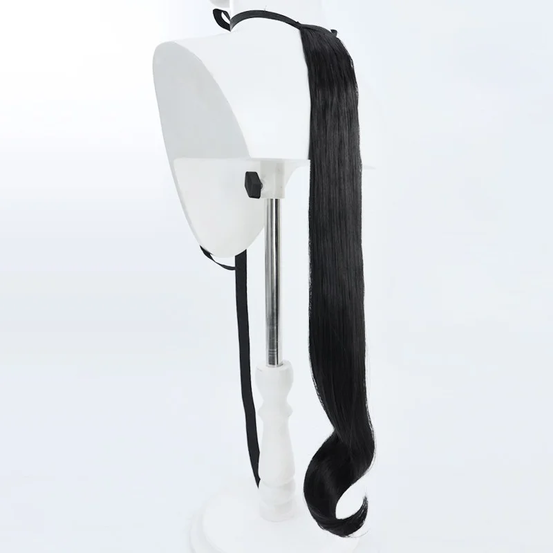 ゲームプリティーダービーメジロラモンコスプレウィッグ魅惑的なブラックベイコスプレヘアハロウィンパーティー用大人女性男性