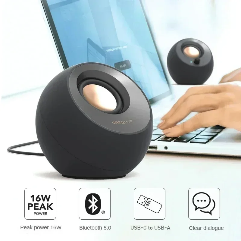 Creative Pebble V3 Wireless Bluetooth Speaker & Wired Pebble Desktop 2.0 Speaker Mini Loudspeaker PC Laptop Accessories Gift