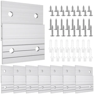 8ペアフレンチクリートピクチャーハンガーヘビーデューティアルミニウムZクランプインターロックウォール取り付けブラケット写真鏡に掛かっている 6ベストセールフレンチクリート-4