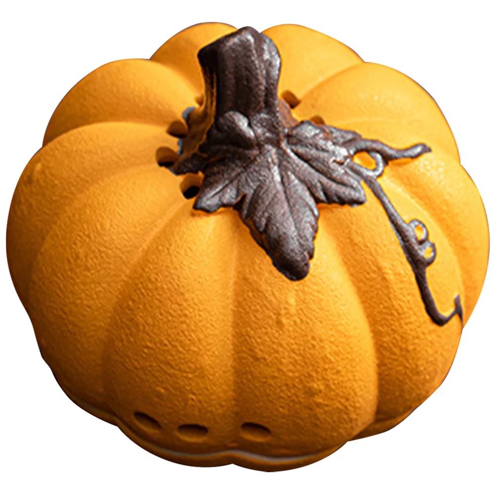 

Decorative Large Pumpkin Halloween Orange Incense Holder for Sticks Creative Desktop Decoration