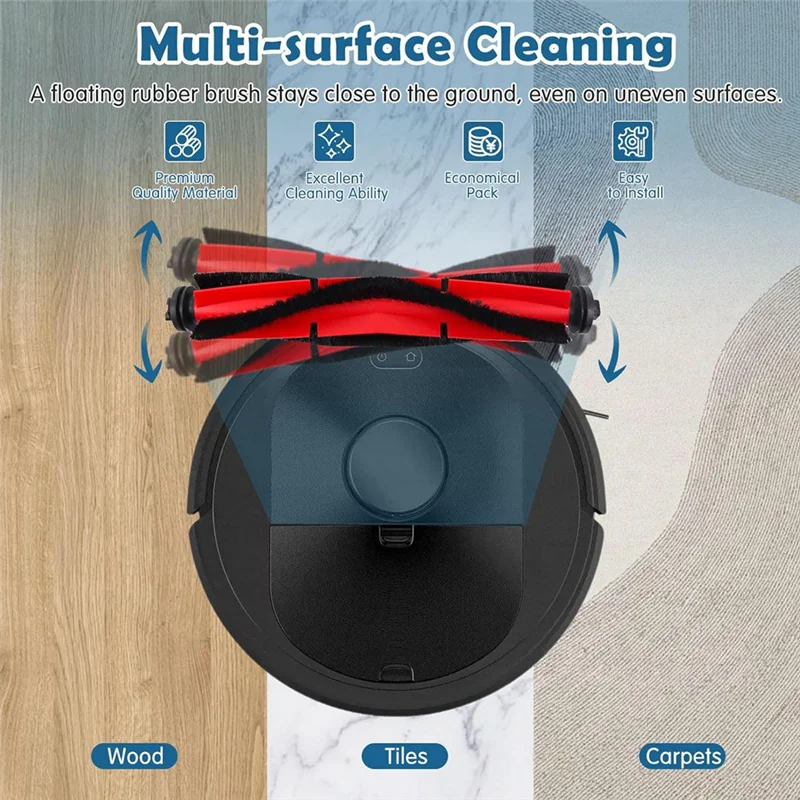 B47B-для робота-пылесоса Roborock Q5/Q5+ Plus, основная боковая щетка, фильтр Hepa, запасные части, аксессуары