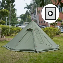 New Pyramid Tent With Snow Skirt Ultralight Outdoor Camping Teepee With Chimney Hole For Cooking Watching Bird Backpacking Tent