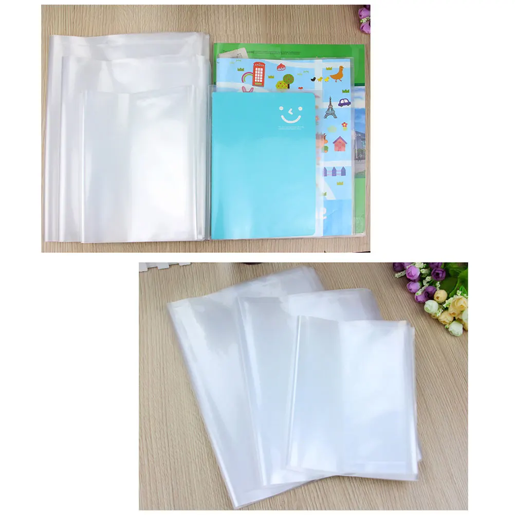 30 Pcs Book Cover School Books Textbooks Protective Transparent Adhesive Film Self Covering