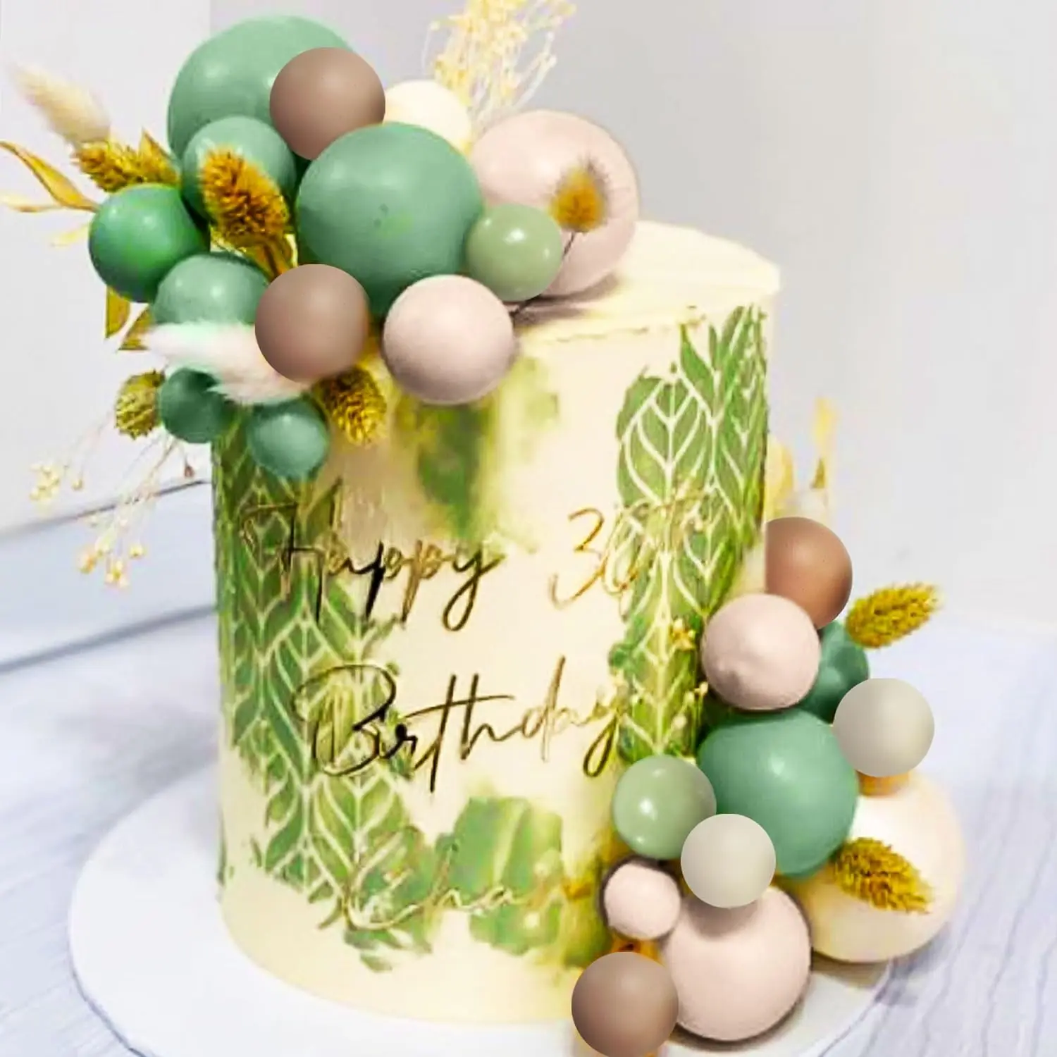 Ball Topper Dekorationen Mini Luftballons Kuchen Topper Sticks Schaumstoffbälle Kuchen Picks Kuchen Topper Bälle Kuchen Dekorationen für Hochzeit – Detail 3