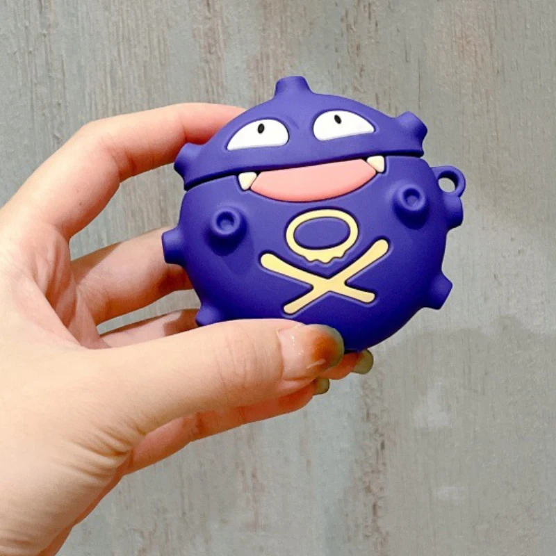 

Pokemon Anime Koffing Figure Silicone Bluetooth Headset Cartoon Protective Cover for Airpods 1/2/3 Pro 1/2 Birthday Gifts