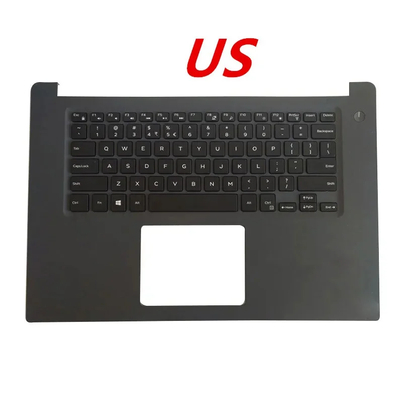 For DELL Inspiron 15 7560 7572 P61F Palmrest Upper Case US Backlit Keyboard