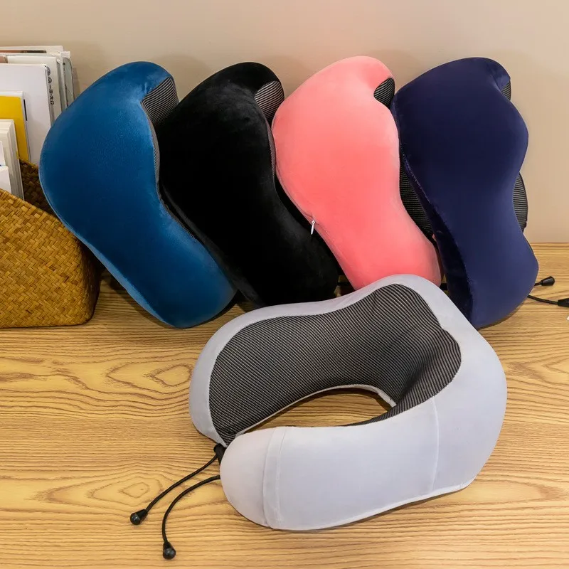 

New style creative memory cotton U-shaped pillow cervical neck protection pillow nap aircraft car travel pillow