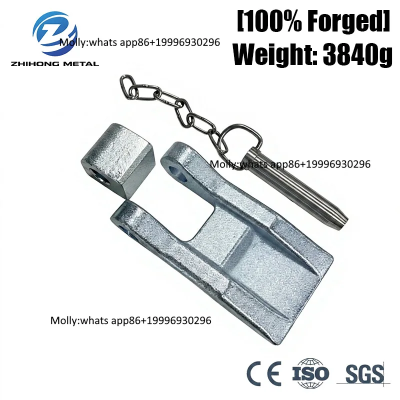 Marine Hardware Hinge Lock Quick Release Open Top Container Hinge Plate Durable Stainless Steel Pin Anti-Lost Chain Extreme