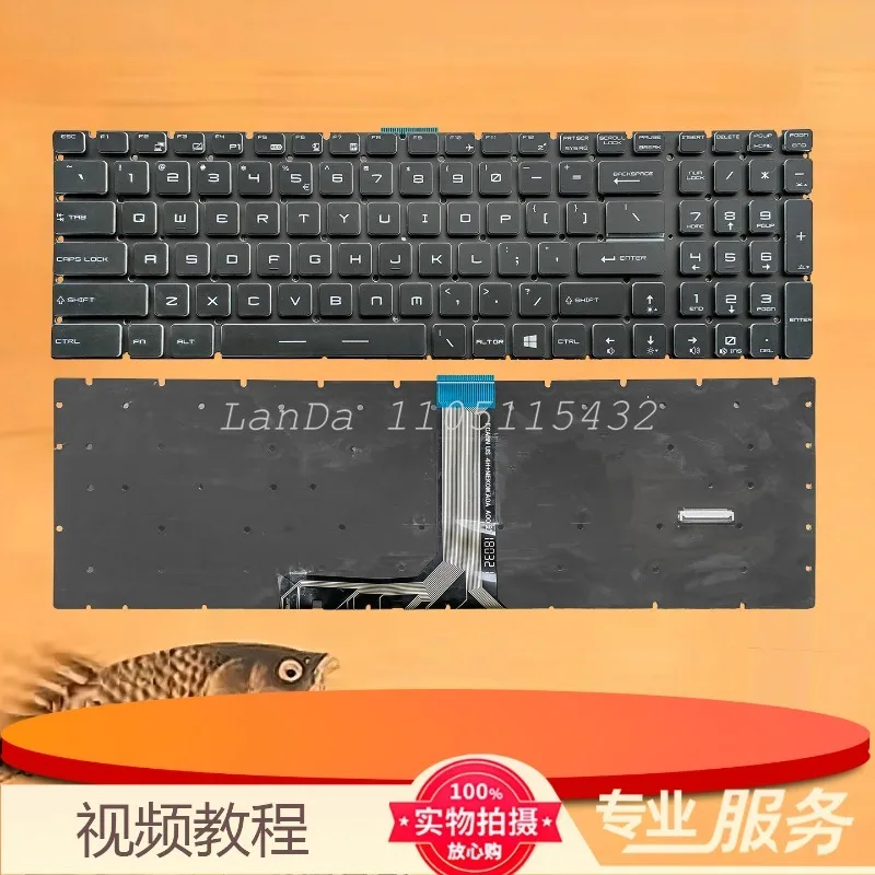 Replacement Laptop Keyboard for GE73 Raider 7FR 8RF MS-17C1 17C5 GP73 GE73VR Ergonomic Design Durable Keycaps Responsive Typing