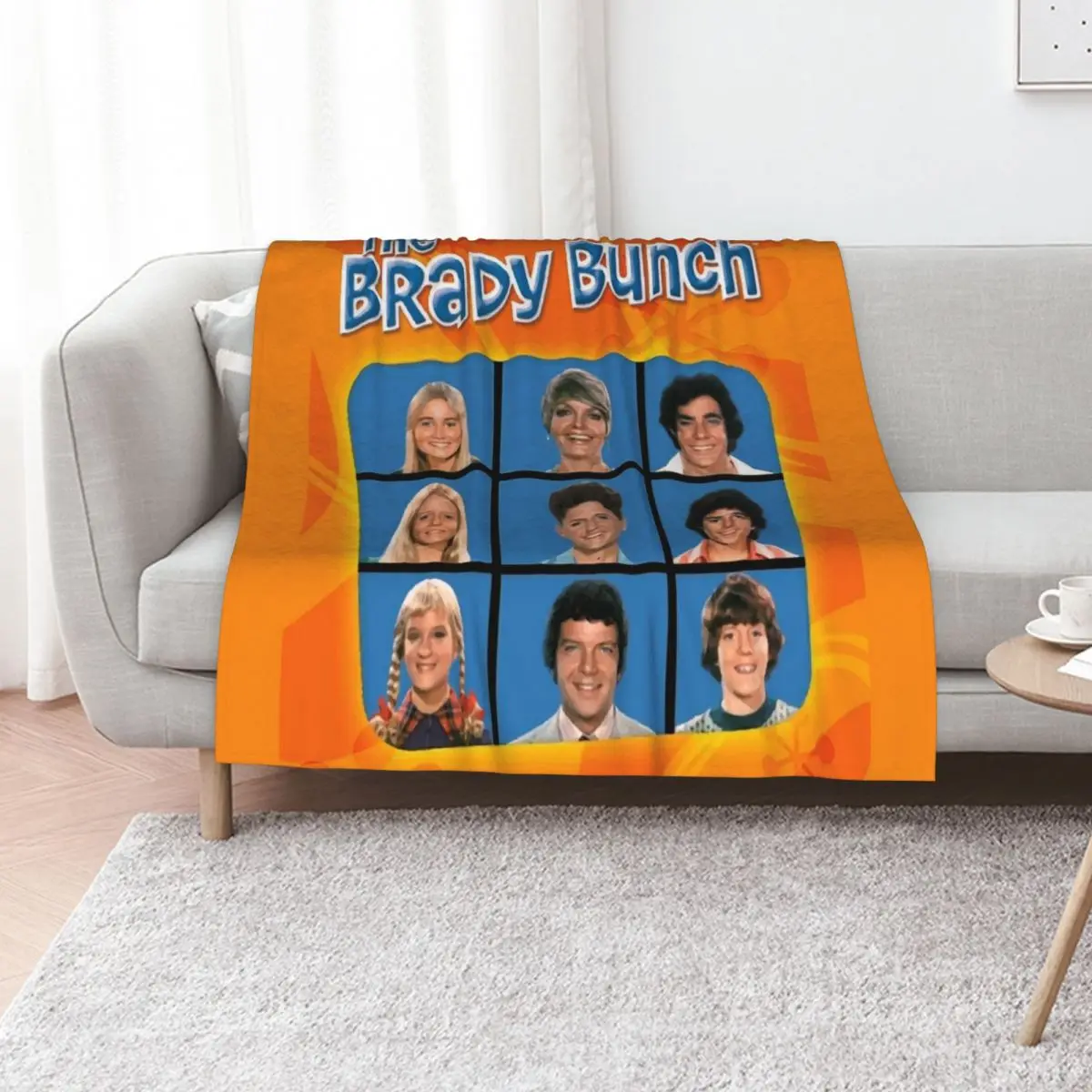 The Brady Bunch Throw Blanket Bed covers Soft Plush Plaid Sofa Thin Cute Soft Beds Blankets