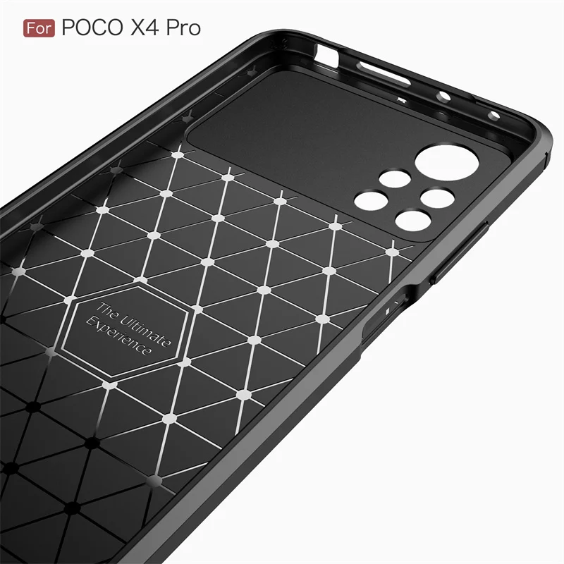 For Xiaomi Poco X4 Pro 5G Case Luxury Carbon Fiber Slim Phone Cases For Mi PocoPhone Pocco PocoX4 X4Pro X 4 4X Pro Back Cover