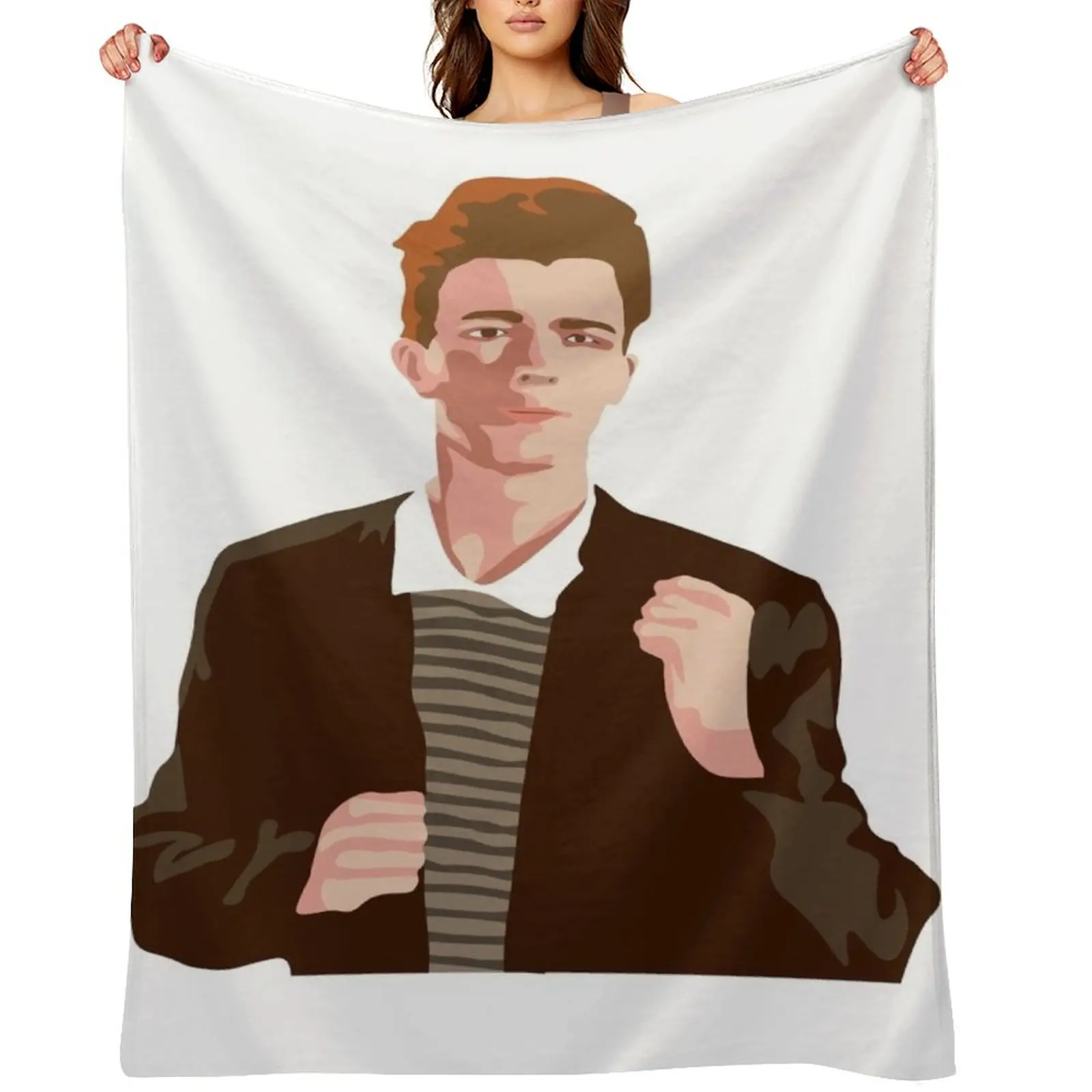 

Rick Roll Throw Blanket Nap For Sofa Thin Luxury St Soft Big Blankets