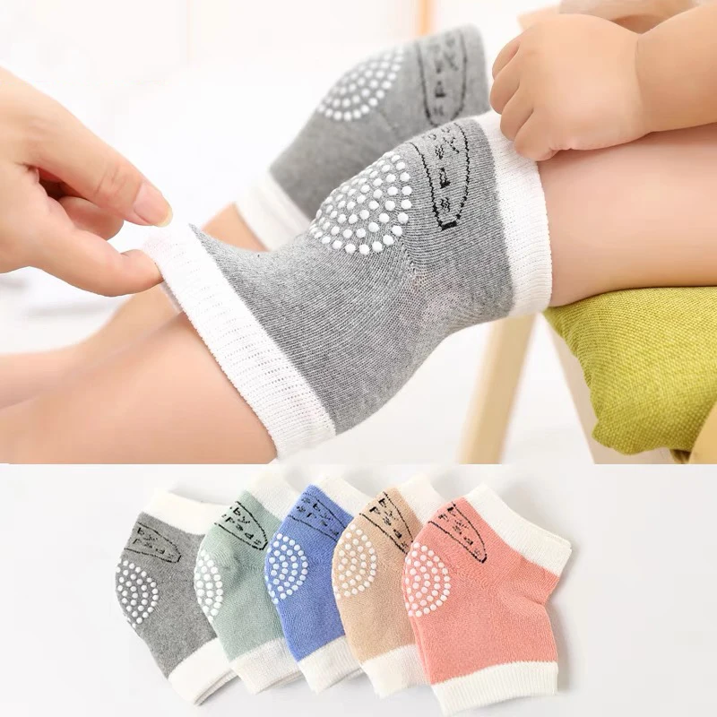 Kids Girl Boy Crawling Elbow Toddlers Baby Knee Pads Protector Safety Cotton Kneepad Leg Warmer Children Cushion Legging Infants