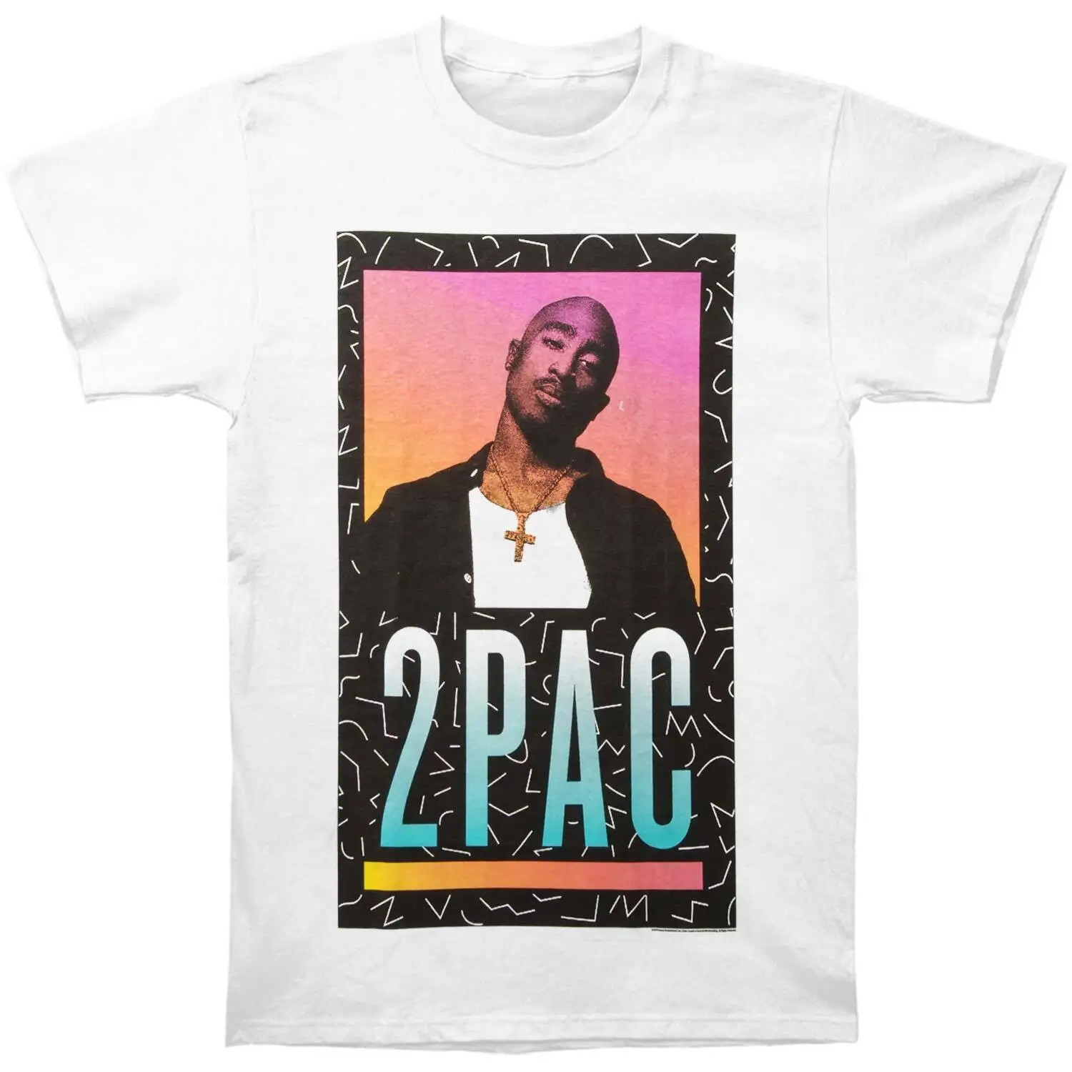 Men's Tupac Eclipse T-shirt Small White